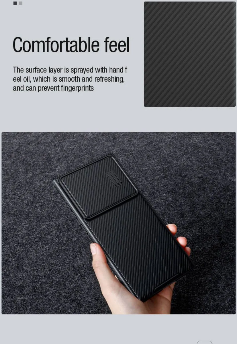 Nillkin CamShield S Hoesje - Zwart - Samsung Galaxy S23 Ultra