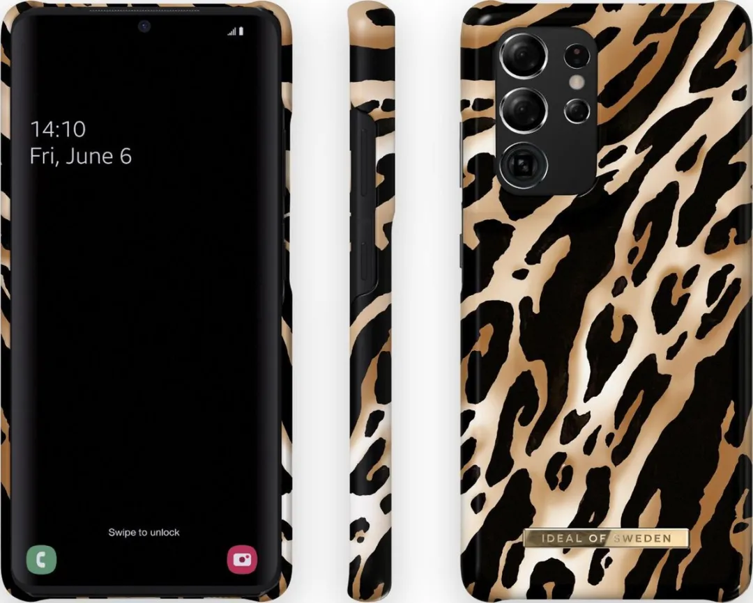 iDeal of Sweden Fashion Case Samsung Galaxy S21 Ultra Iconic Leopard - IDFCAW21-S21U-356