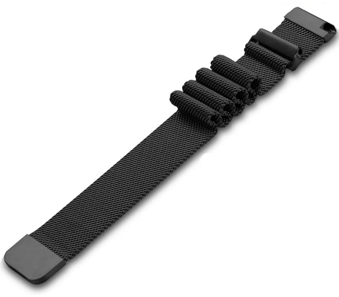 Imoshion Milanees Watchband Zwart - Fitbit Versa 2/Lite