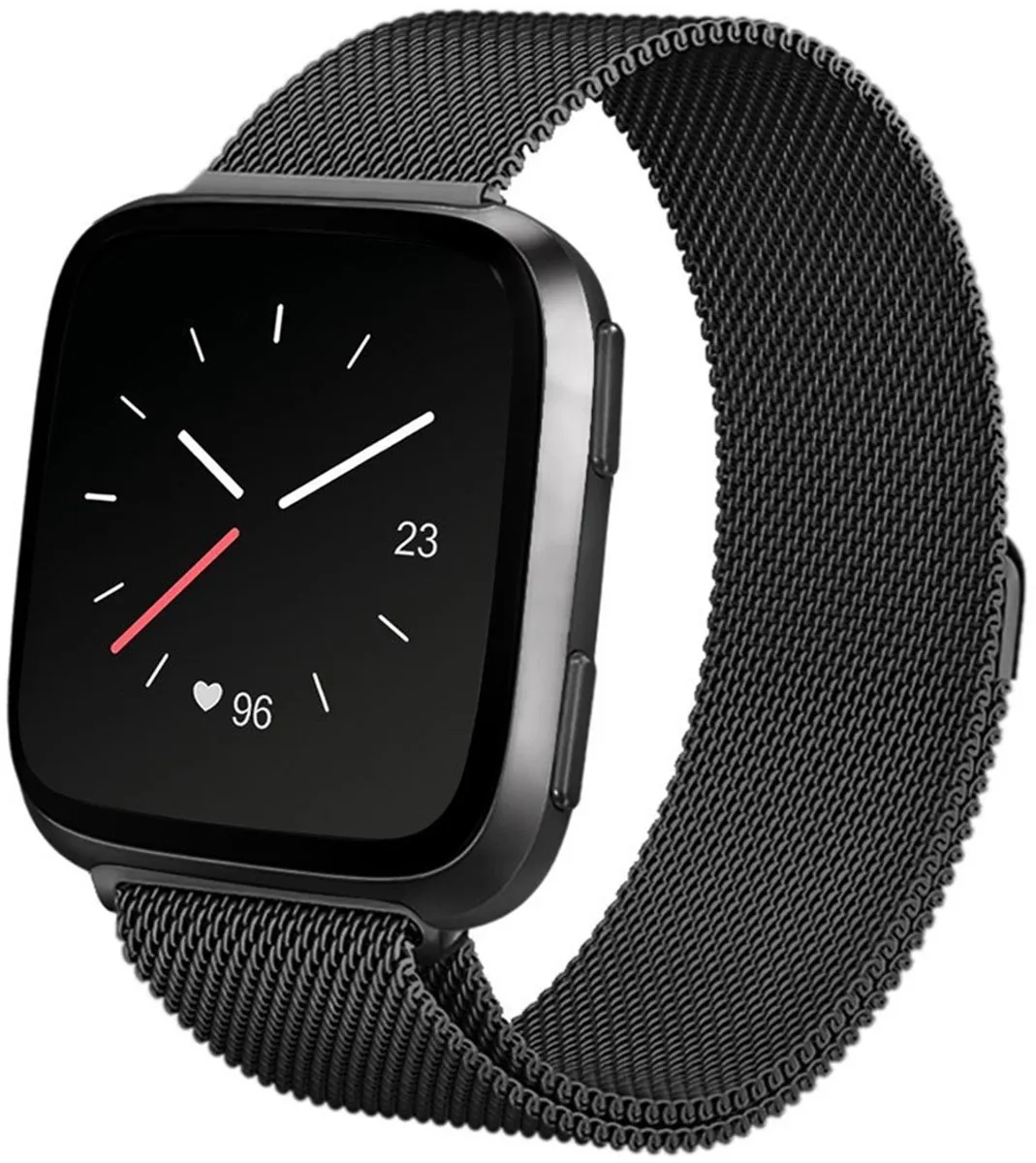 Imoshion Milanees Watchband Zwart - Fitbit Versa 2/Lite