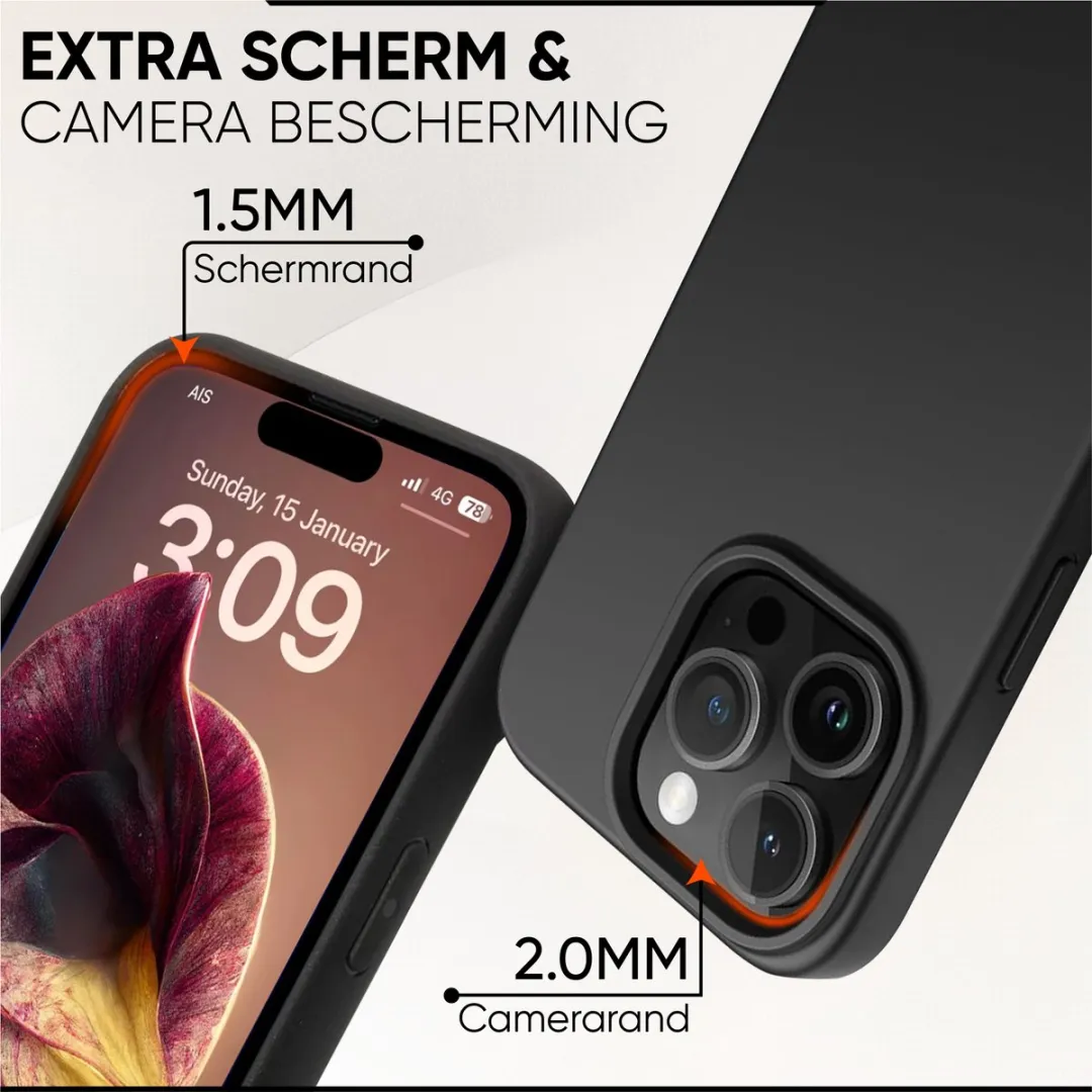 NUVEX iPhone 16 Pro Hoesje 8721161796268 - Zwart