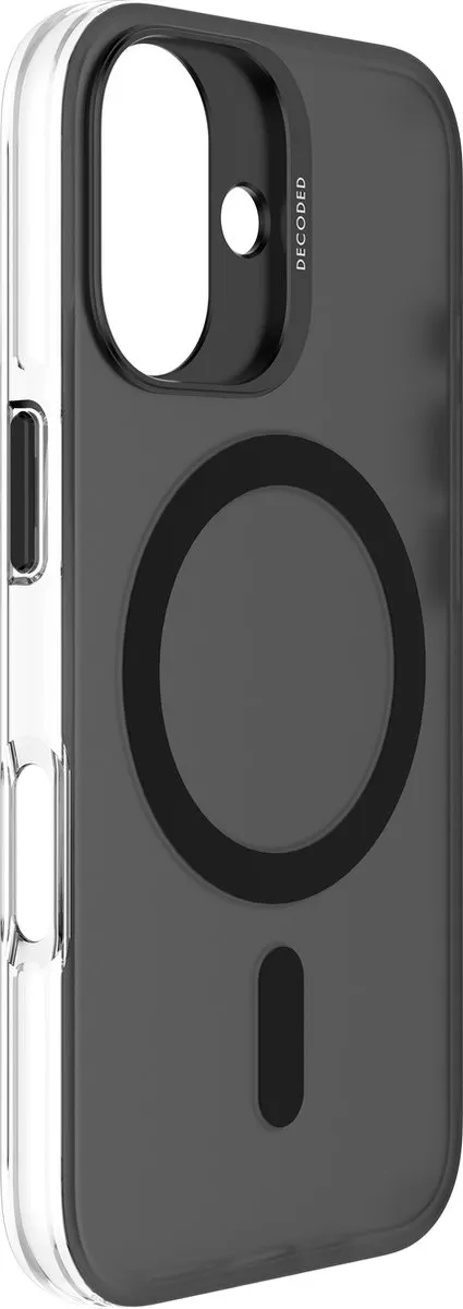 Decoded Clear Frosted Hoesje iPhone 16 - D25IPO16BCT2FK - Zwart