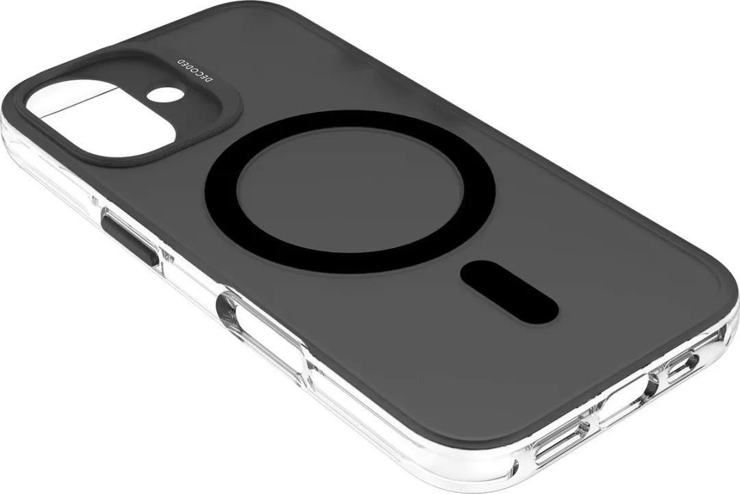 Decoded Clear Frosted Hoesje iPhone 16 - D25IPO16BCT2FK - Zwart