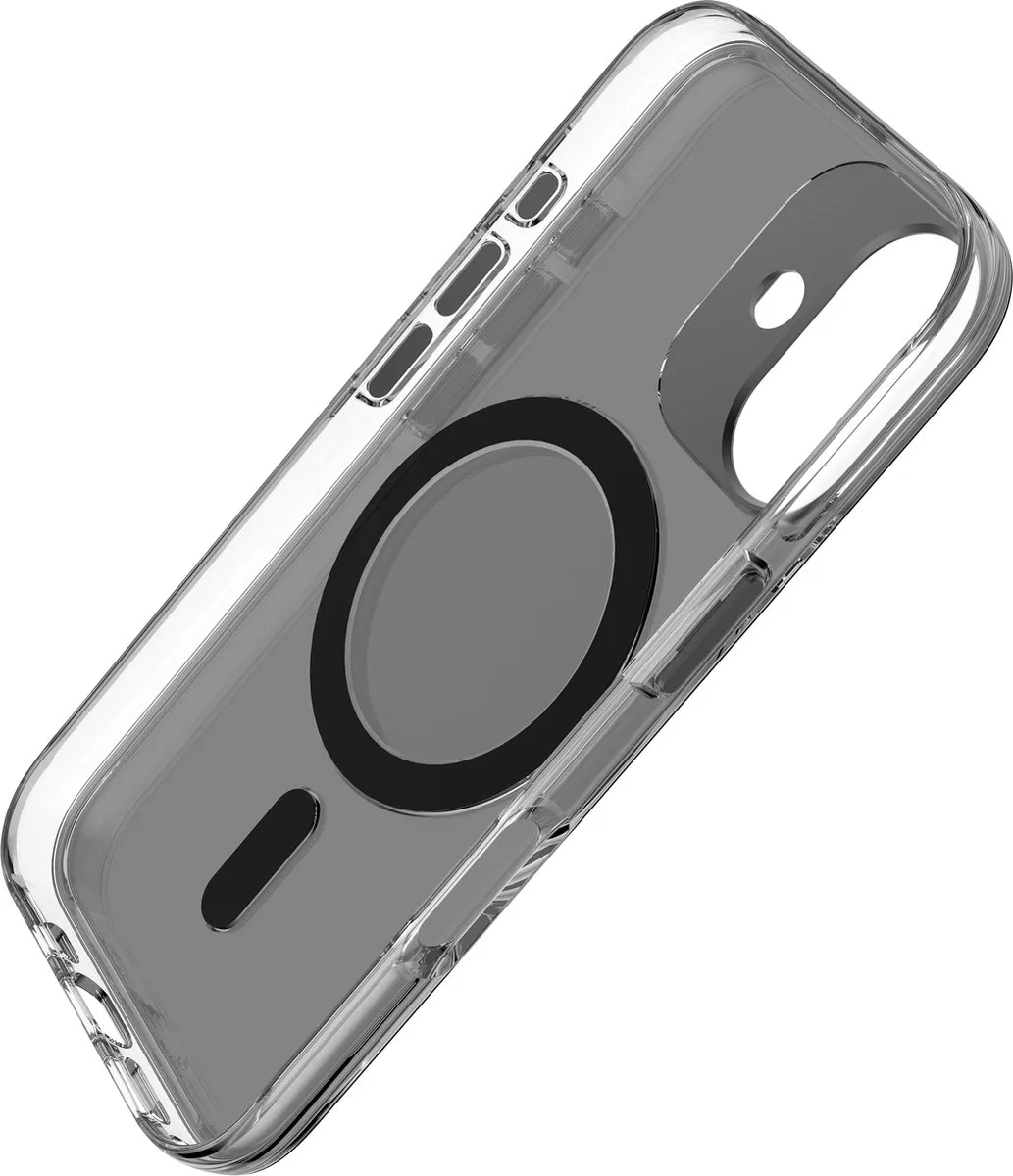 Decoded Clear Frosted Hoesje iPhone 16 - D25IPO16BCT2FK - Zwart