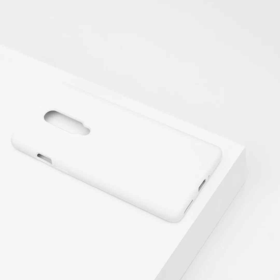 BMAX Siliconen Hoesje OnePlus 8 - Wit - afbeelding 6 van 6