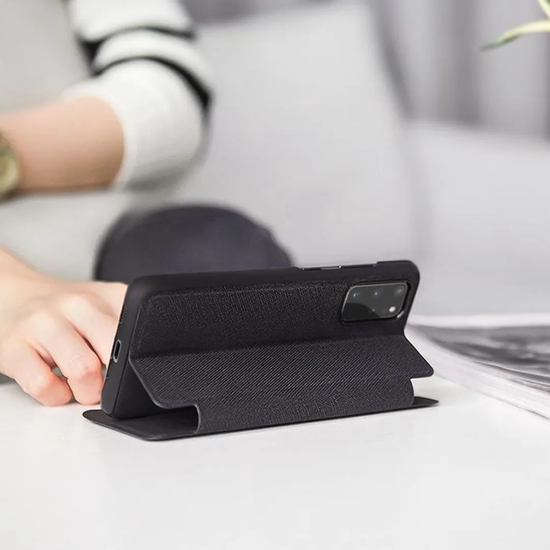 Nillkin Ming PU Leather Book Case Samsung Galaxy S20 Plus - Zwart - afbeelding 4 van 4
