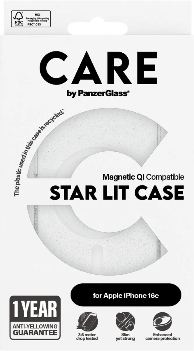 PanzerGlass Beschermhoes MagSafe iPhone 16e CRRFSWMG29845 - Transparant