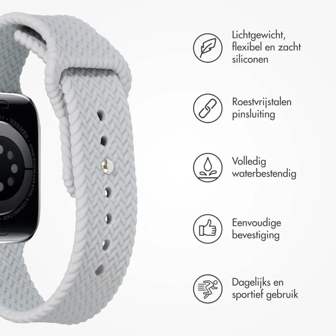 Imoshion Siliconen Bandje Apple Watch 44-49mm - Grijs