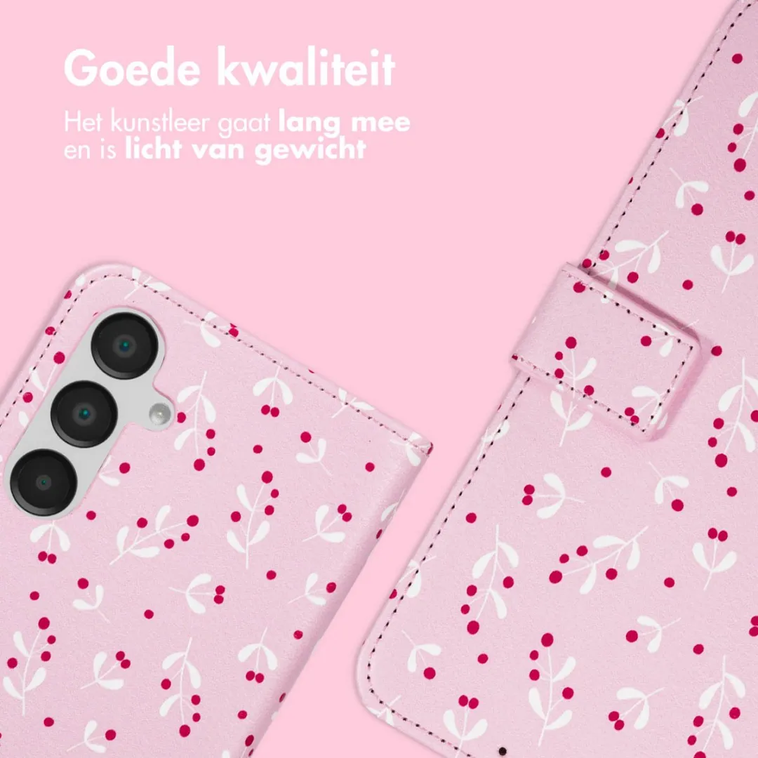 Imoshion Bookcase Hoesje Samsung Galaxy A35 - 3 Pasjes - Blush Berries