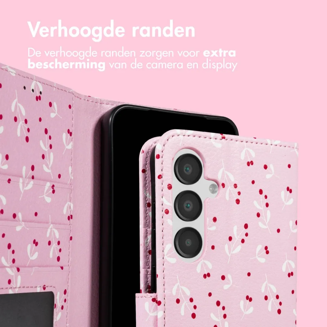 Imoshion Bookcase Hoesje Samsung Galaxy A35 - 3 Pasjes - Blush Berries