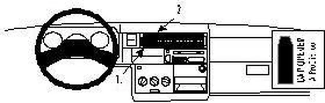 Brodit ProClip 852296 Telefoonhouder - Zwart - Universeel - afbeelding 6 van 6