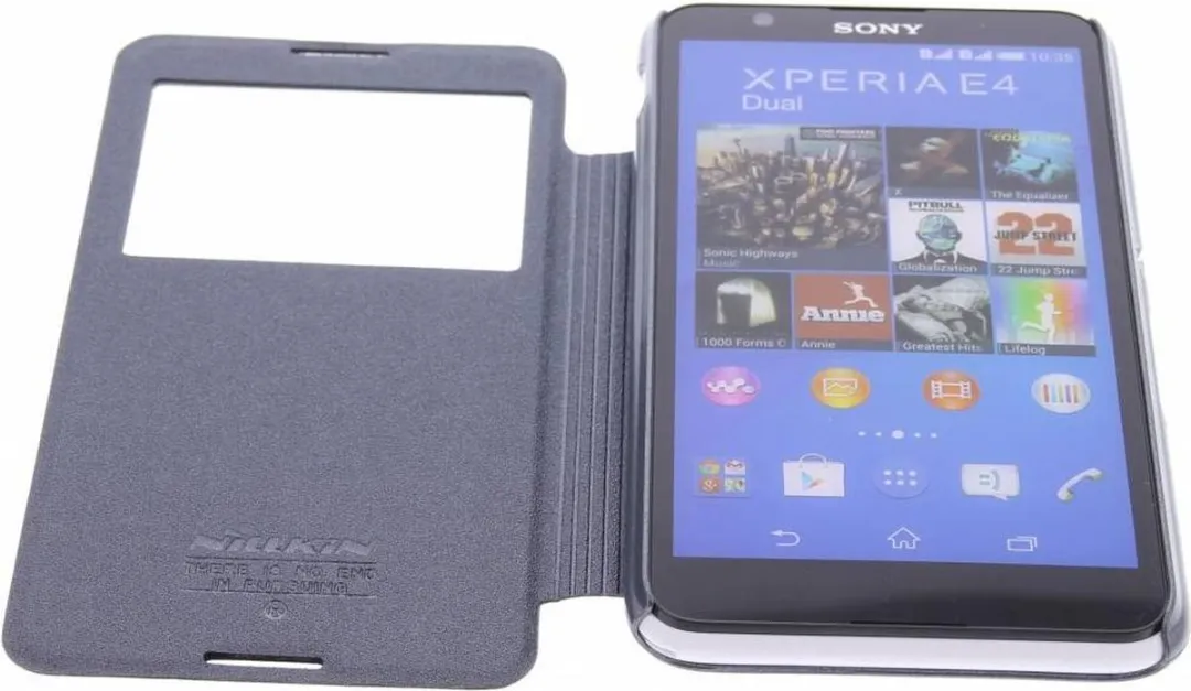 Nillkin Sparkle Hoes Sony Xperia E4 - Zwart - afbeelding 3 van 6