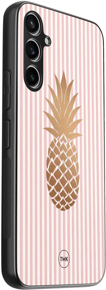 Casevibes Samsung Galaxy A54 Hoesje - Ananas Roze