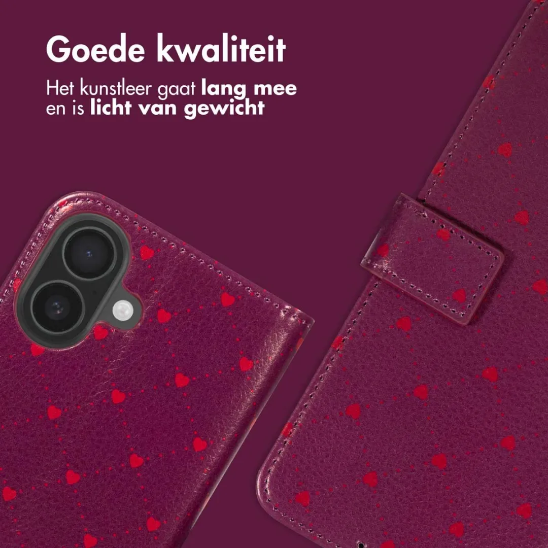 Imoshion Hoesje iPhone 17 - 3 Pasjes - Crush Check Coral Dust