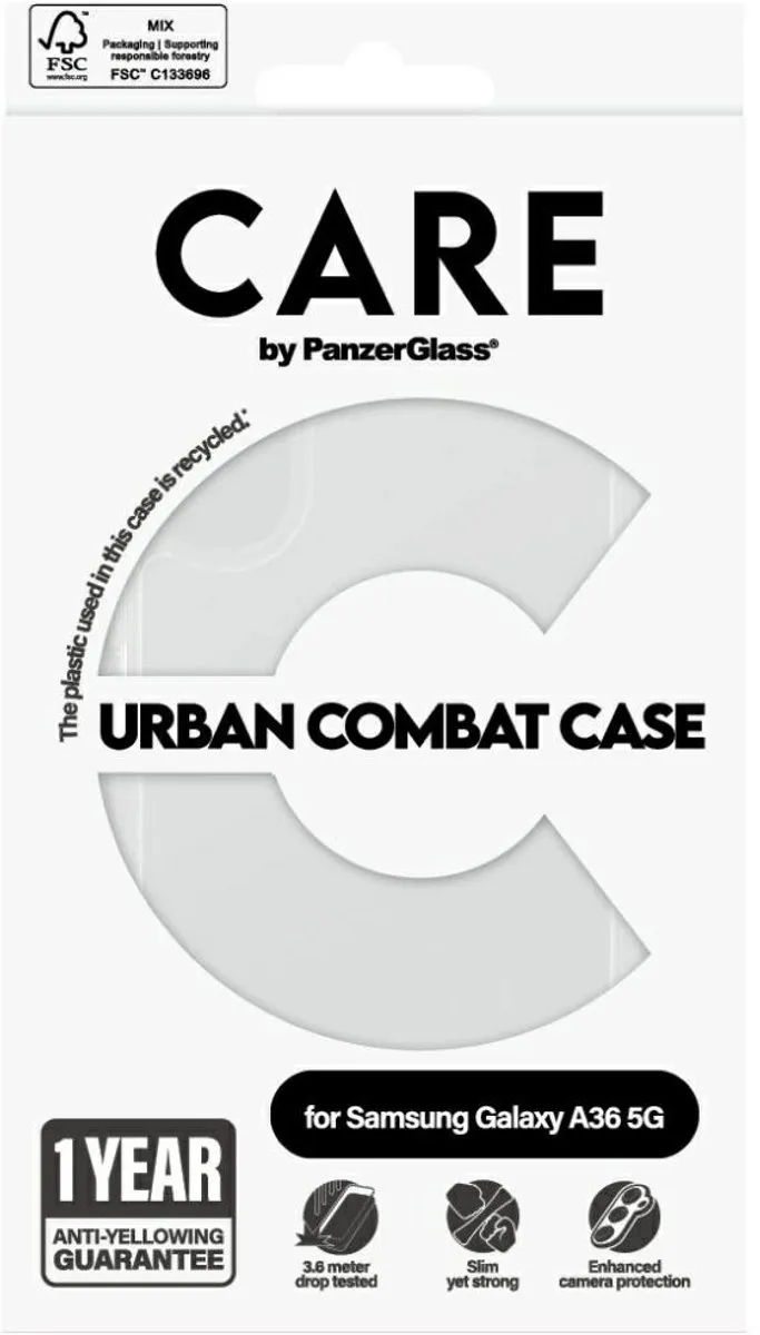 PanzerGlass Flagship Case CRRFUBCG38083 - Transparant - Samsung Galaxy A36 - afbeelding 6 van 6