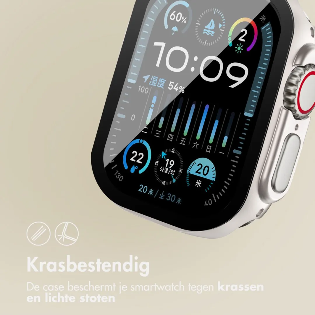 Imoshion Apple Watch Ultra 49mm Sterrenlicht Hoesje - Full Cover