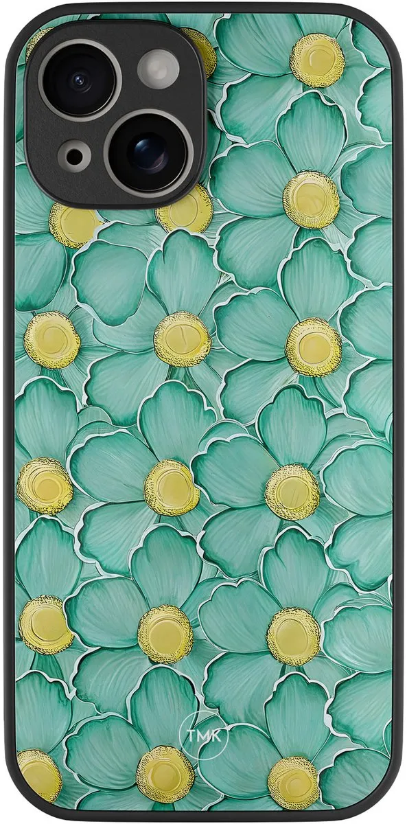 Casevibes iPhone 13 Hoesje Mint Blossom Groen