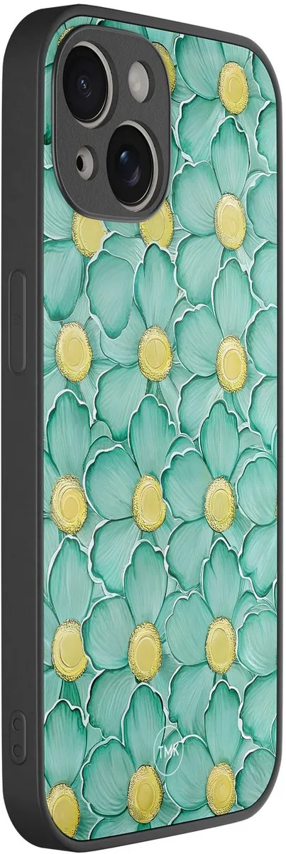Casevibes iPhone 13 Hoesje Mint Blossom Groen - TPU