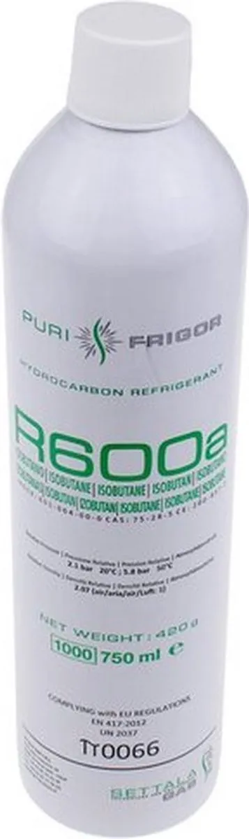 Bosch Koelgas Isobutaan R600A 750ml