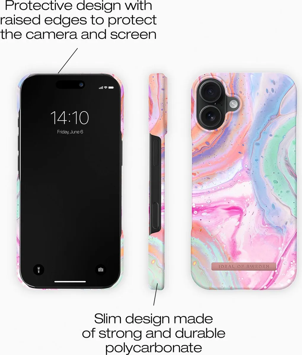 iDeal of Sweden iPhone 16 Fashion Case MagSafe Pastel Marble - IDFCMS-I2461-511