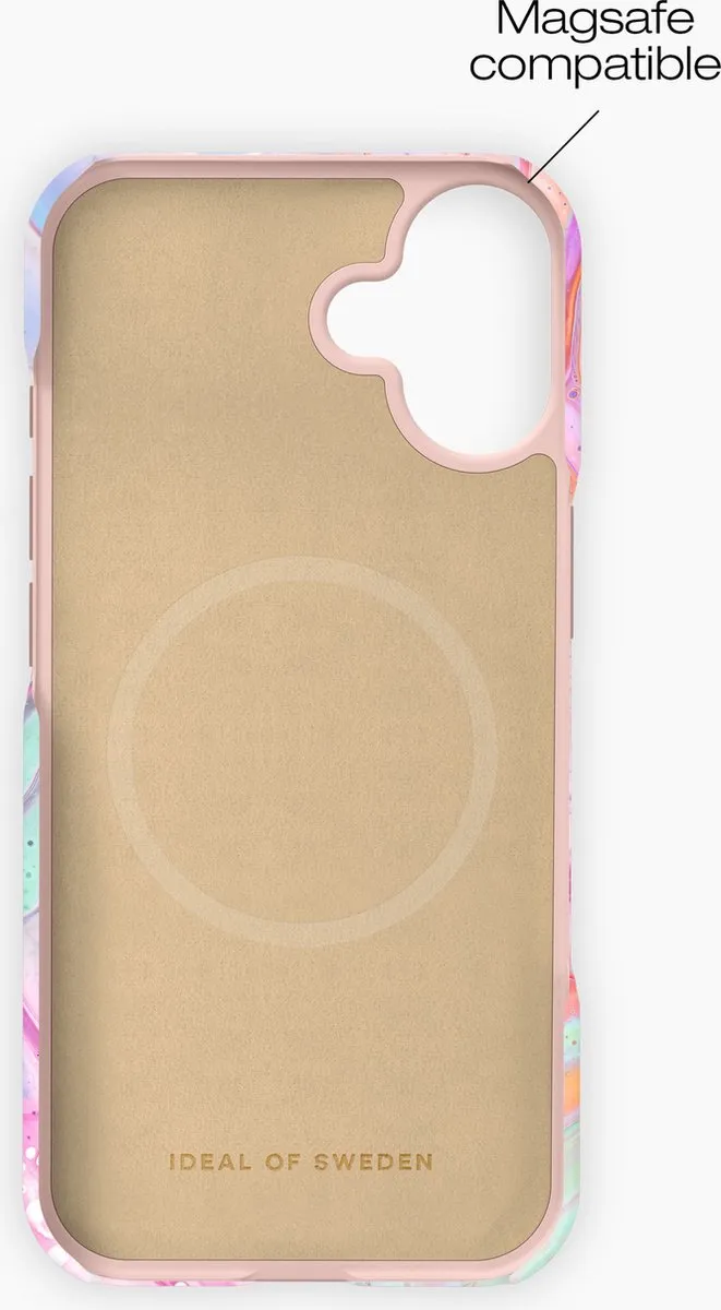 iDeal of Sweden iPhone 16 Fashion Case MagSafe Pastel Marble - IDFCMS-I2461-511