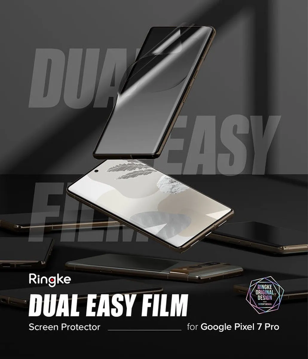 Ringke Dual Easy Schermbeschermer 2 Stuks - Google Pixel 7 Pro - afbeelding 6 van 6