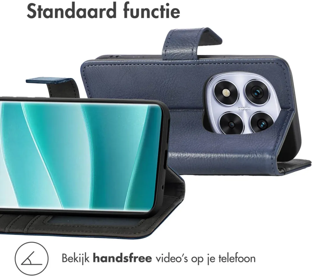 Imoshion Hoesje Xiaomi Redmi Note 14 Pro 5G - 3 Pasjes - Donkerblauw