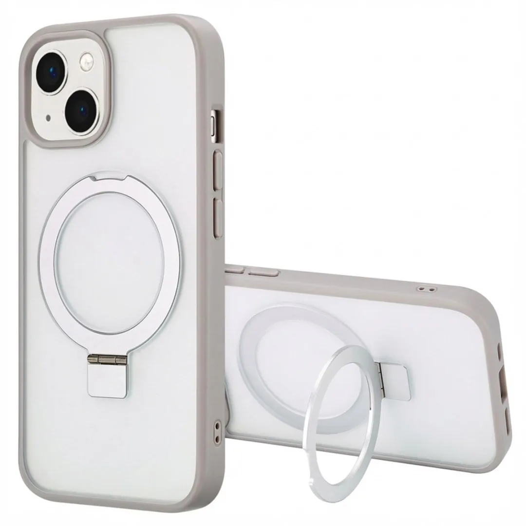 Accezz Hoesje iPhone 15 - Grijs - MagSafe