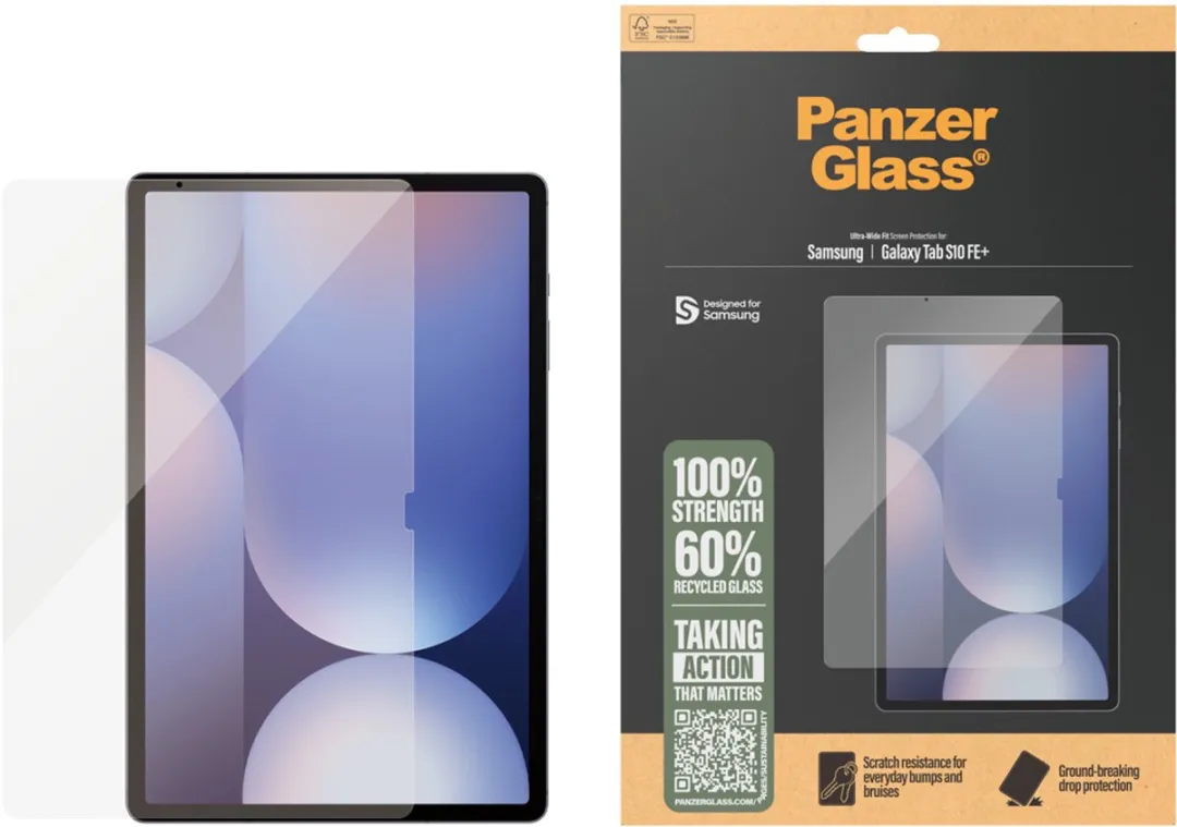 PanzerGlass Screen Protector Samsung Galaxy Tab S10 FE+ - Ultra-Wide Fit - afbeelding 3 van 4