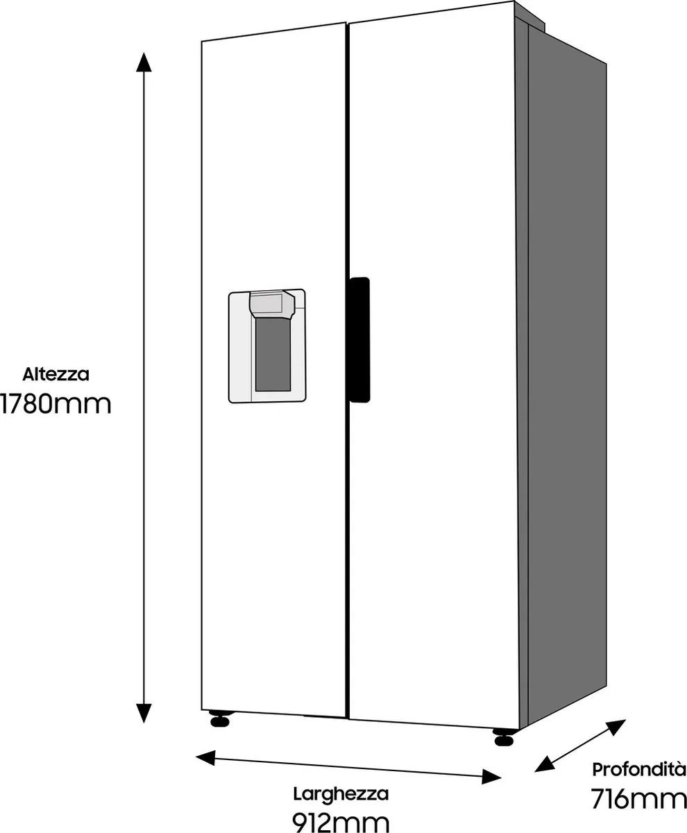 Samsung RS68A8841S9 Koelkast 609L - Grijs