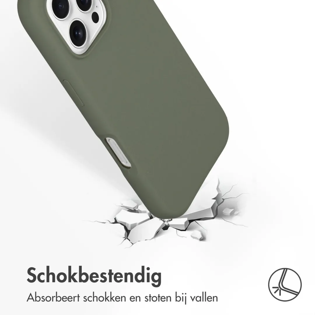 Accezz Hoesje iPhone 16 Pro Max MagSafe - Olijfgroen