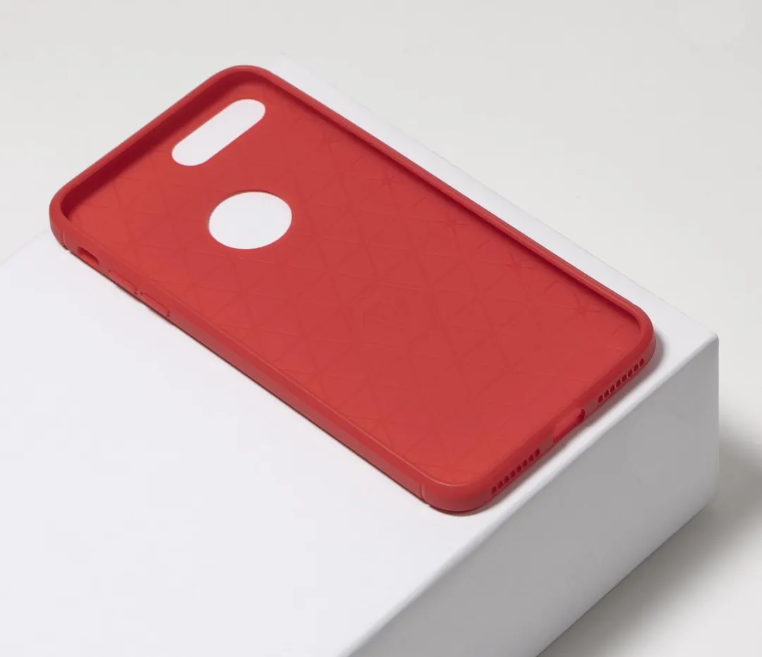 BMAX Carbon Soft Case iPhone 8 Plus - Rood