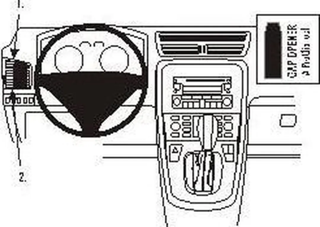 Brodit ProClip Houder Fiat Croma 2006-2011 - Left Mount