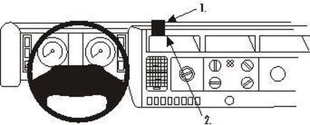 Brodit ProClip MAN Cab K Evolution 2000-2009 Center Mount - 853145