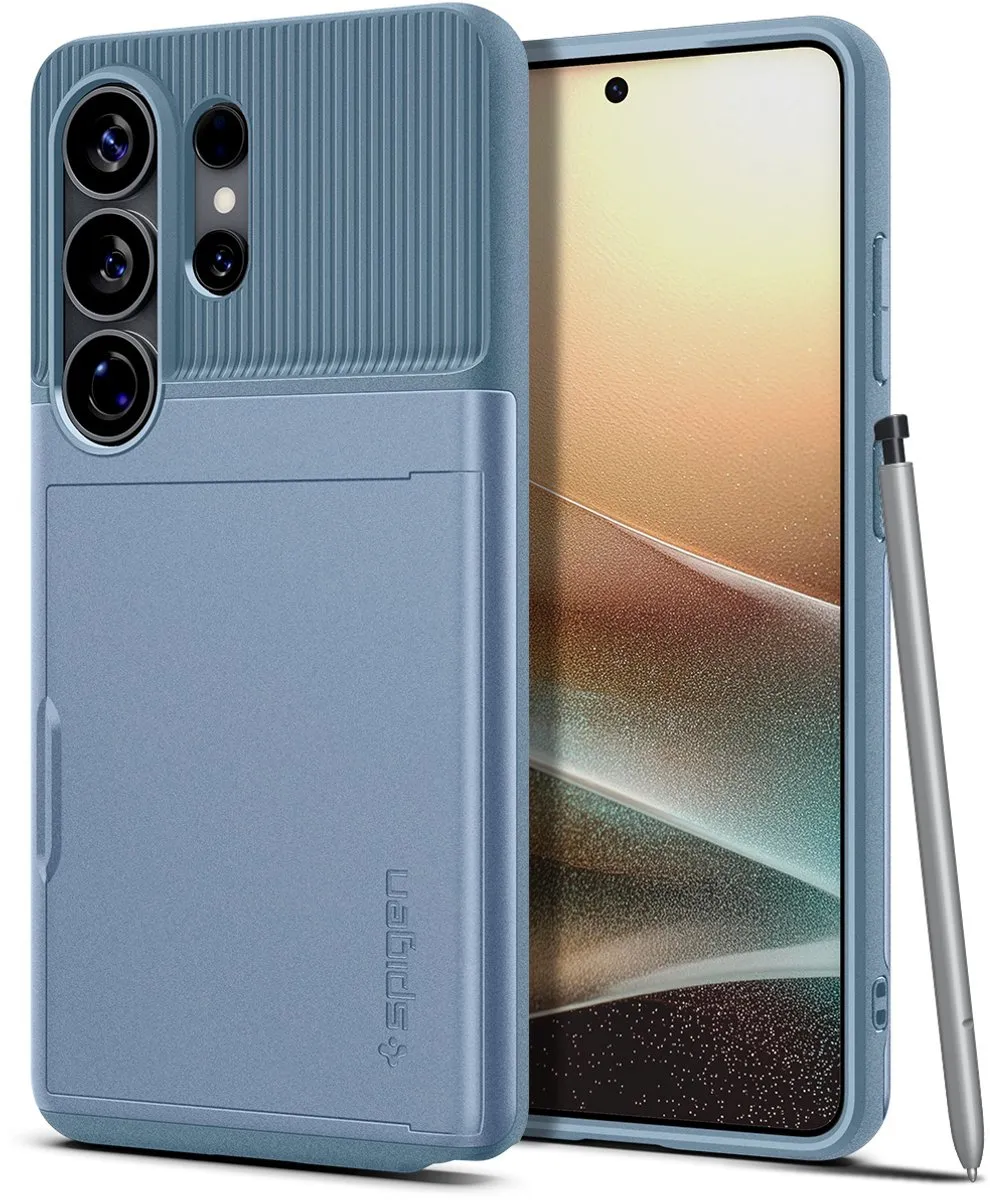 Spigen Slim Armor CS Backcover S26 Ultra - Lichtblauw - 8800337243567