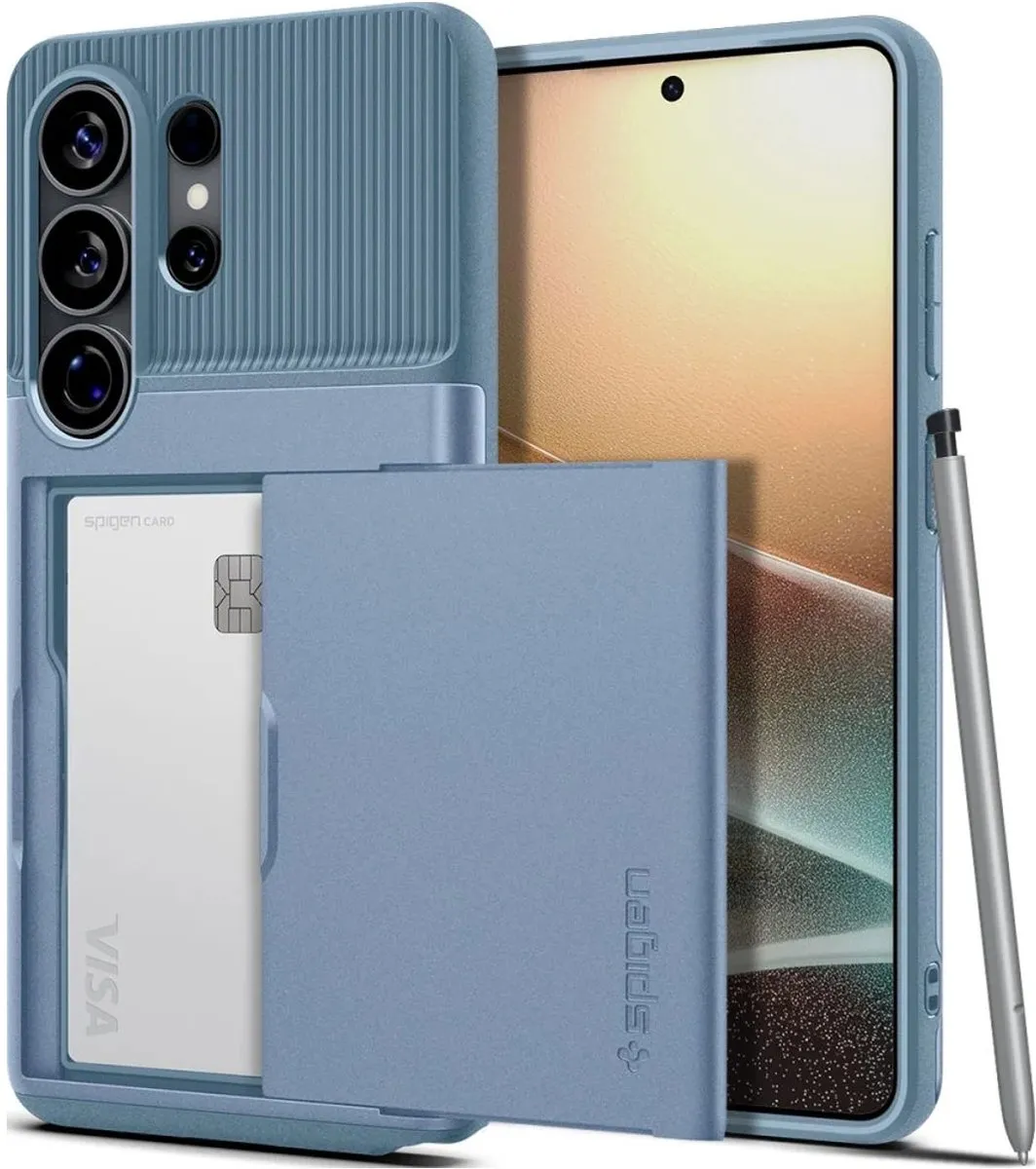 Spigen Slim Armor CS Backcover S26 Ultra - Lichtblauw - 8800337243567