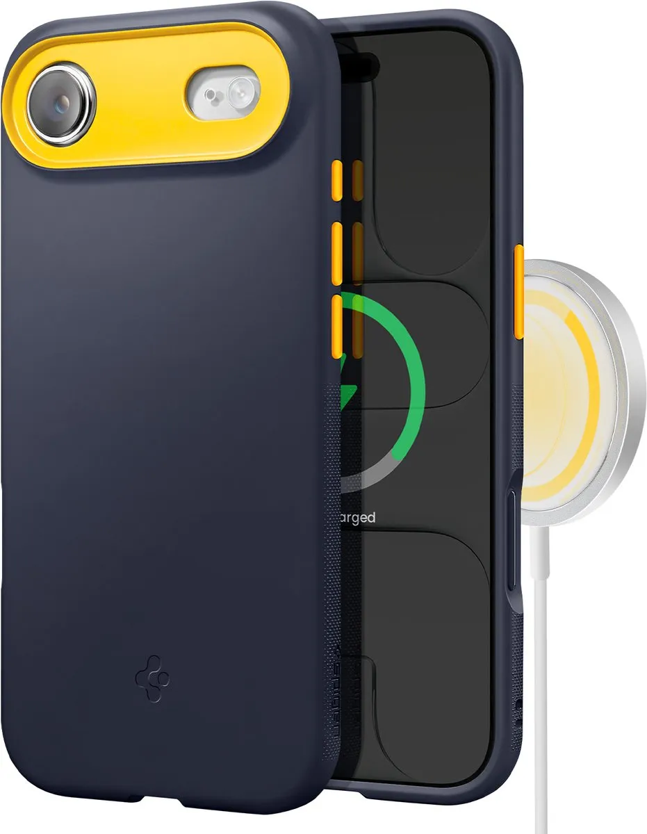 Spigen iPhone 17 Air Telefoonhoesje - MagSafe - 1 Pasje - Zwart
