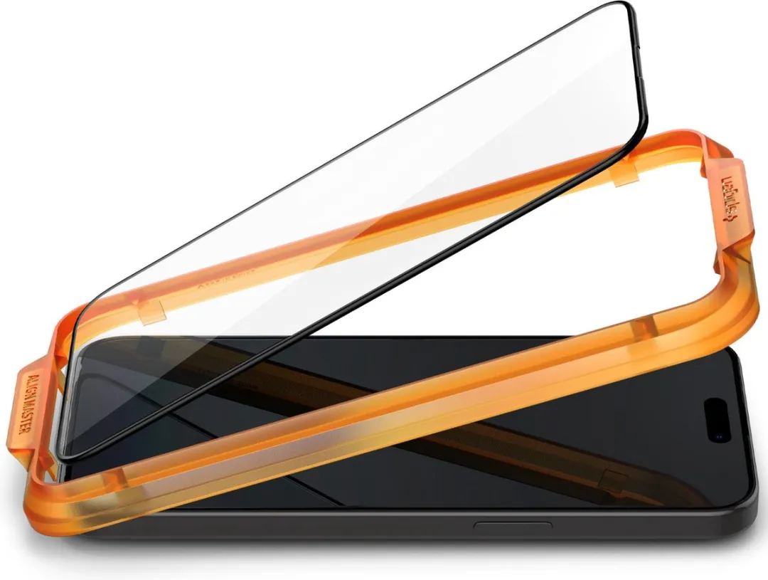 Spigen iPhone 15 Plus AlignMaster Glasbeschermer - 2 Stuks