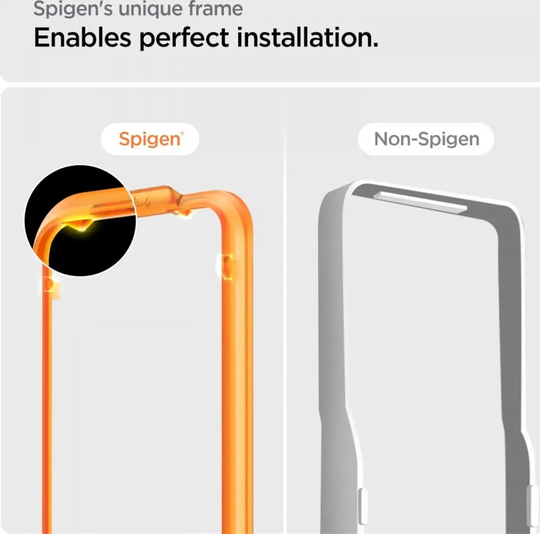 Spigen iPhone 15 Plus AlignMaster Glasbeschermer - 2 Stuks