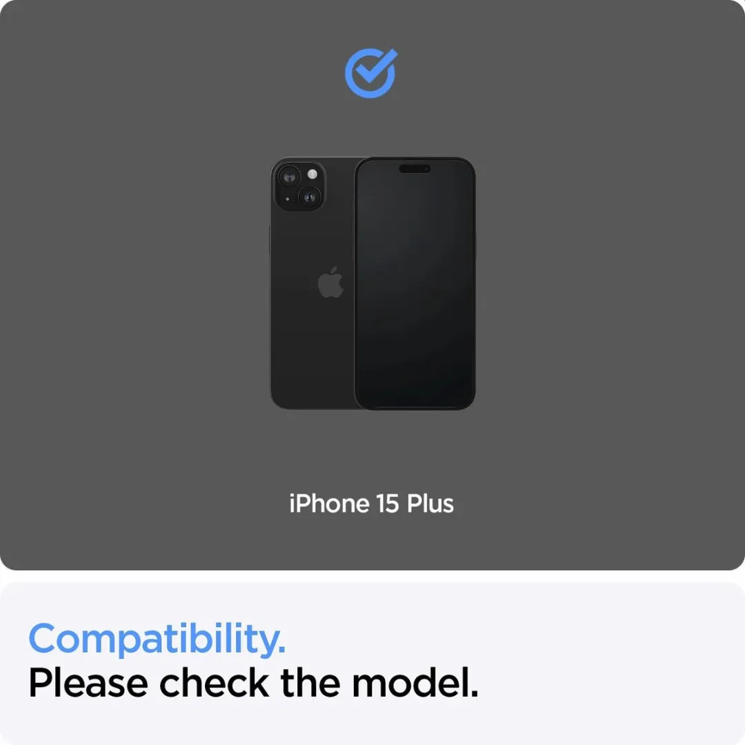 Spigen iPhone 15 Plus AlignMaster Glasbeschermer - 2 Stuks