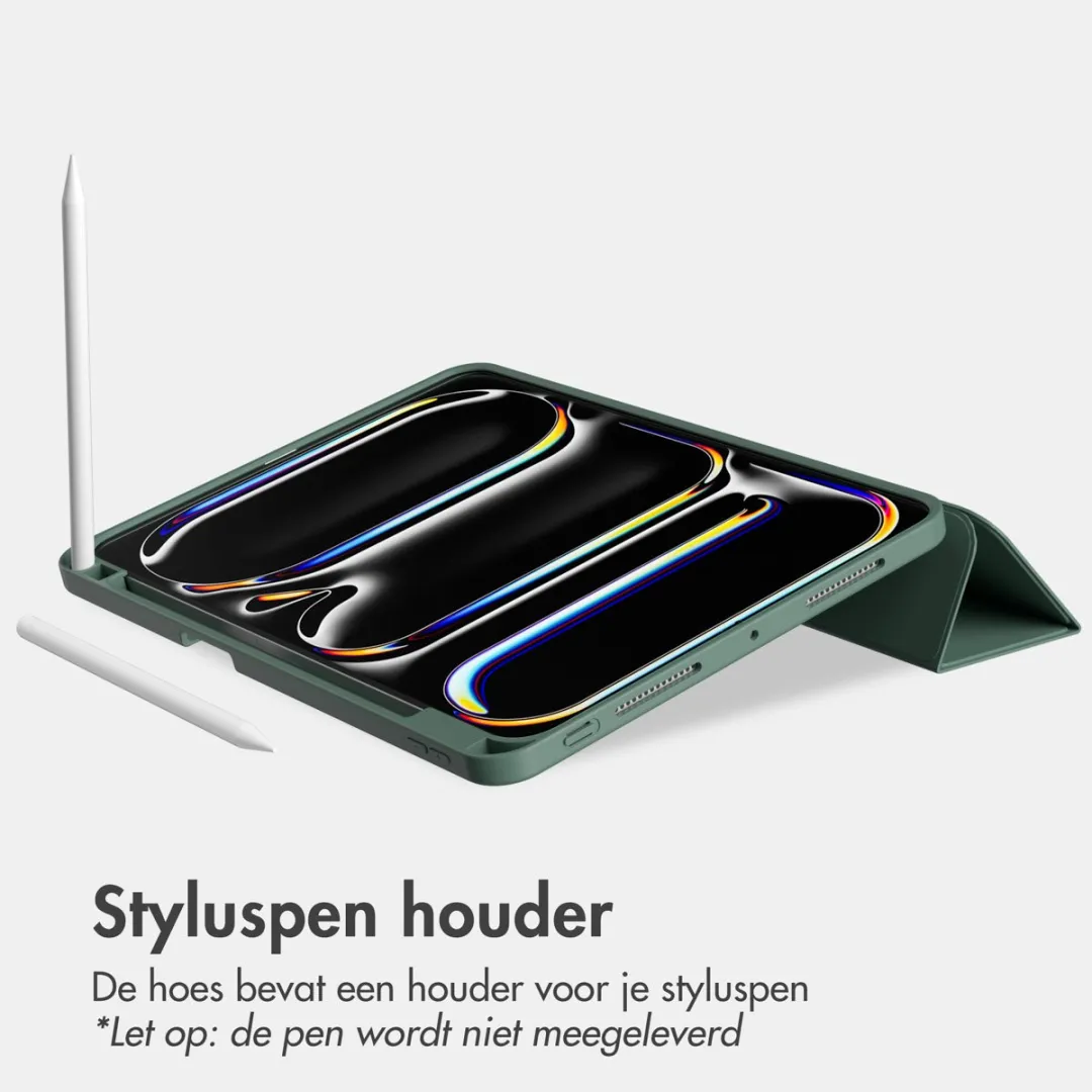 Accezz Tablethoes SH00080141 - Apple iPad Pro 13 2024/2025 - Donkergroen - afbeelding 6 van 6