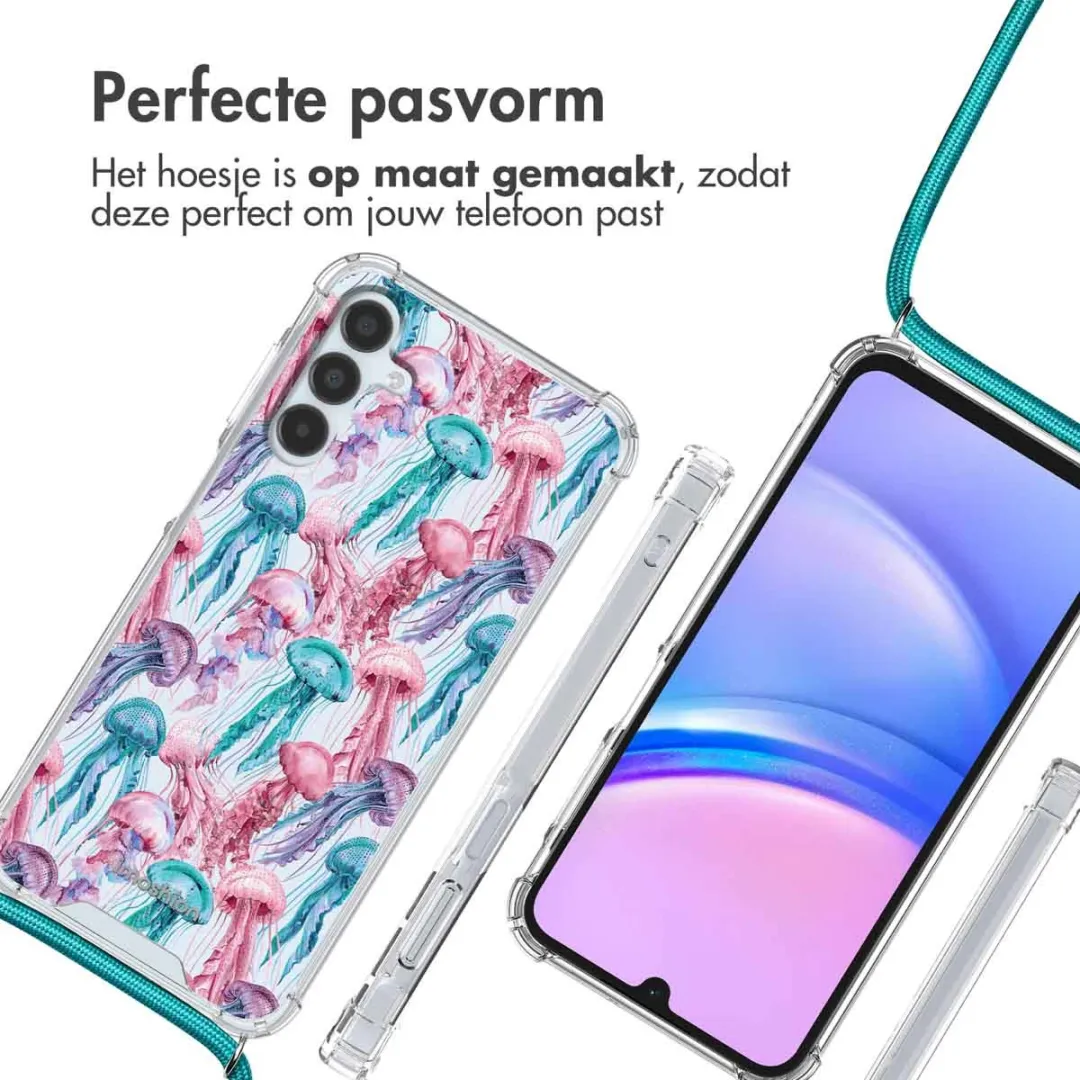 Imoshion Hoesje Samsung Galaxy A15 Jellyfish Watercolor - afbeelding 6 van 6