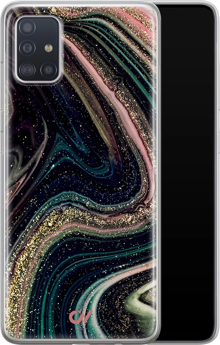 Casevibes Hoesje Samsung Galaxy A51 Marble Twilight - Multi