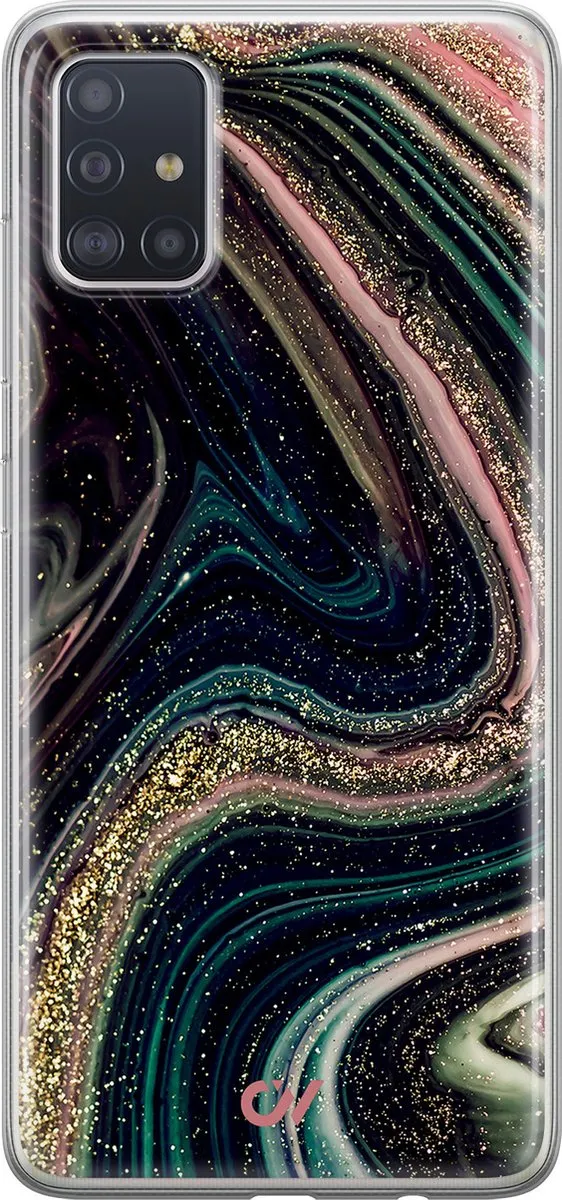 Casevibes Hoesje Samsung Galaxy A51 Marble Twilight
