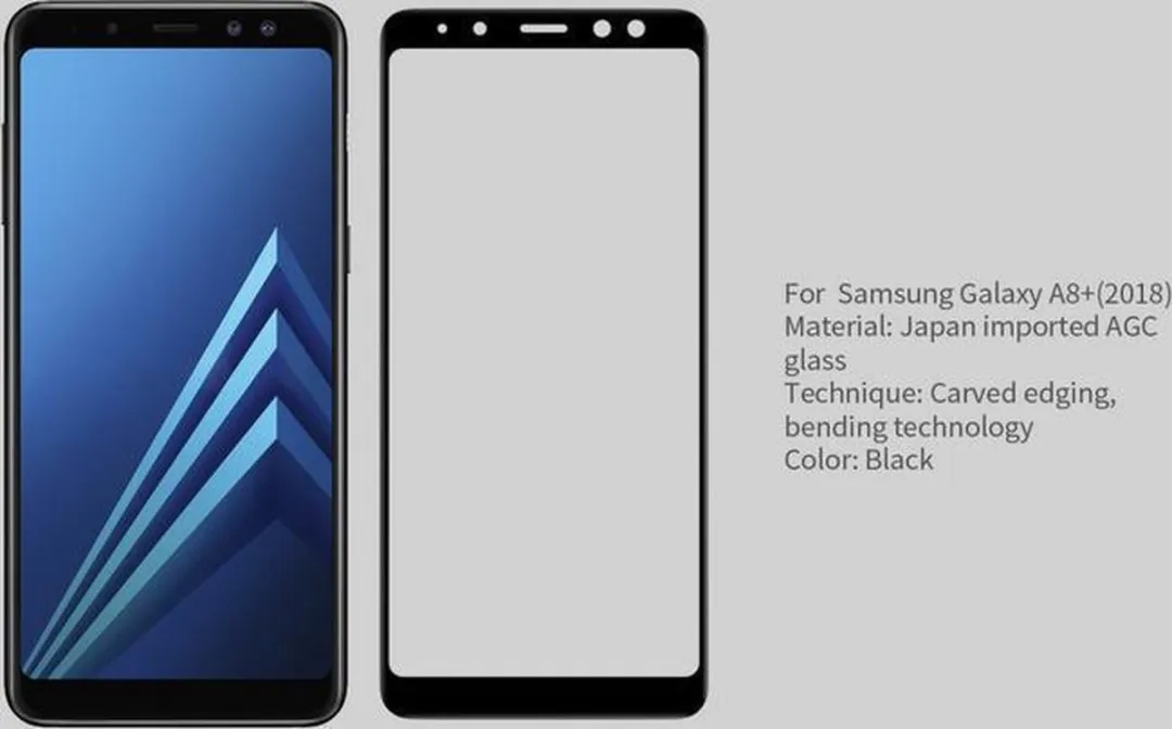 Nillkin Full Face Tempered Glass 3D CP+MAX - Samsung Galaxy A8+ (2018) - afbeelding 4 van 6