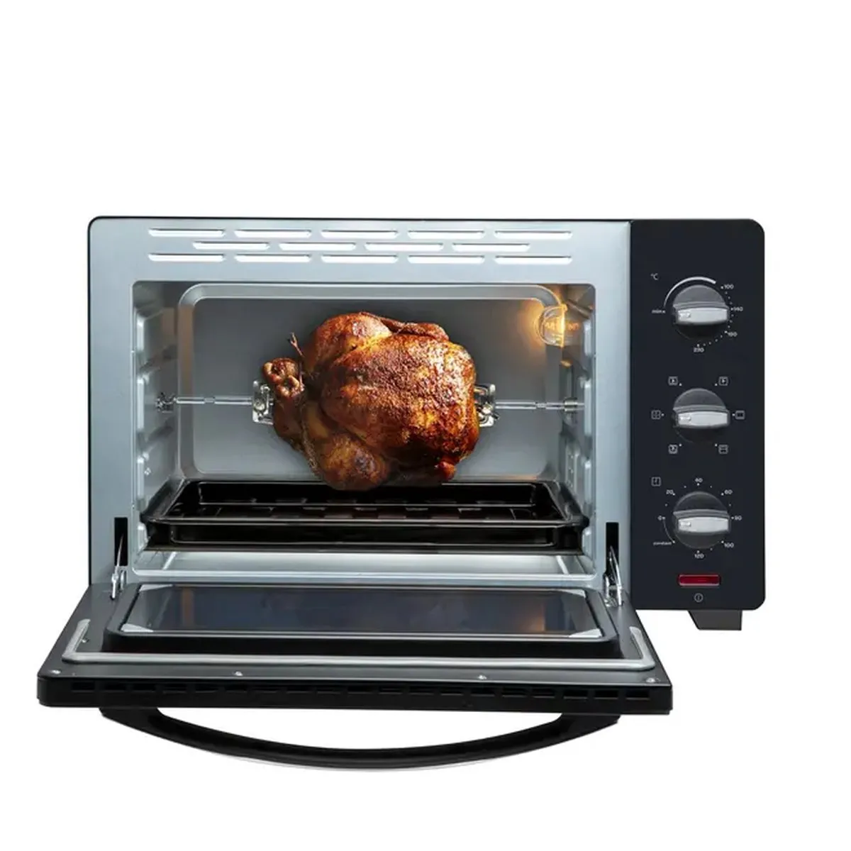 Inventum OVCB30 Vrijstaande Heteluchtoven 30L - Zwart RVS