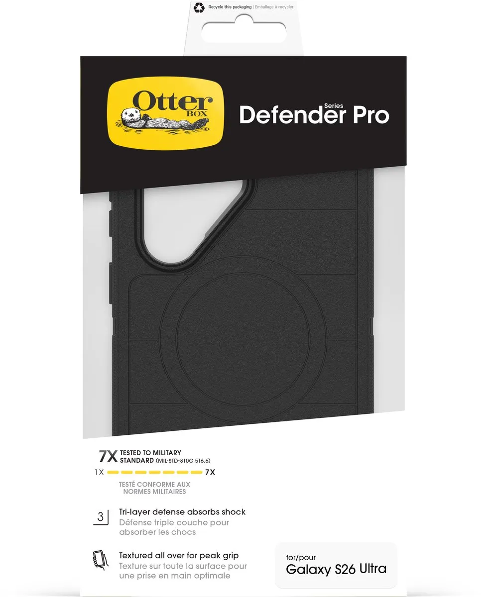 OtterBox Defender Pro Magnets Samsung Galaxy S26 Ultra 77-99859 - Zwart