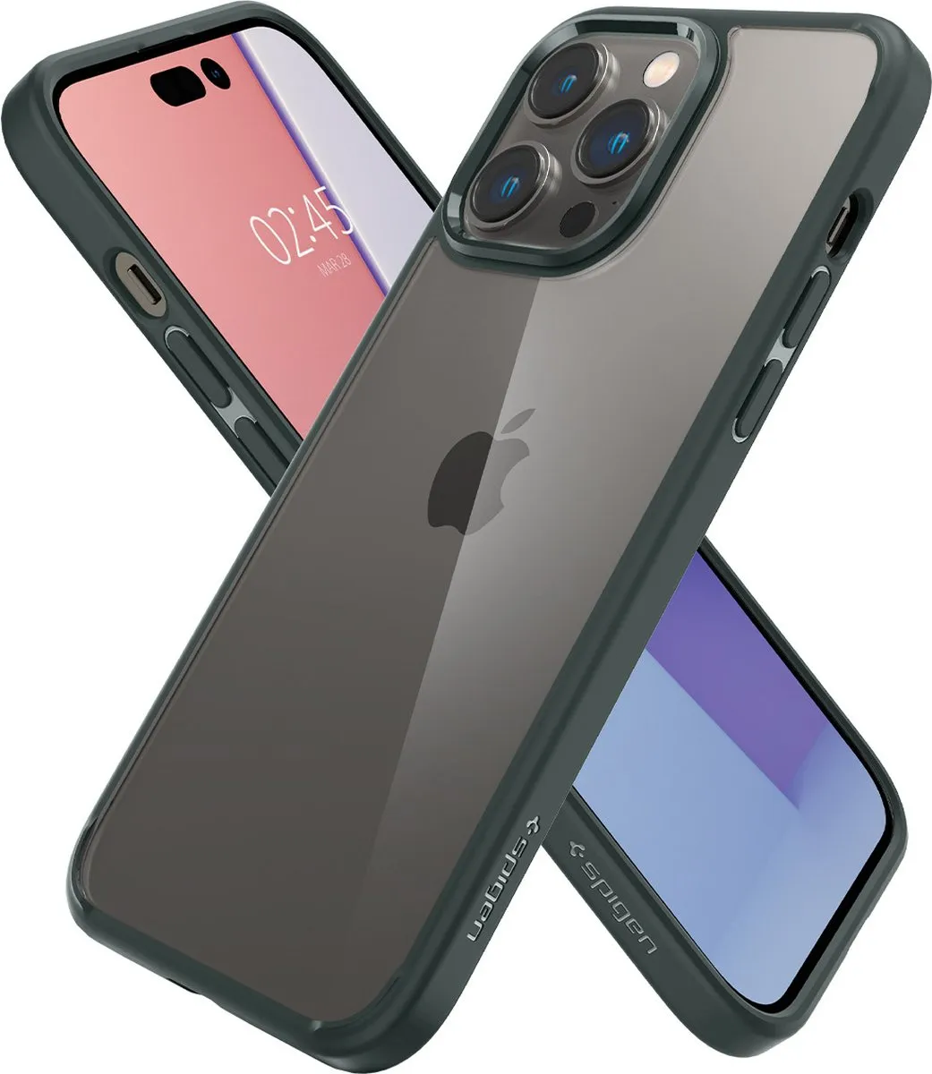 Spigen Ultra Hybrid ACS04966 iPhone 14 Pro Hoesje - Groen