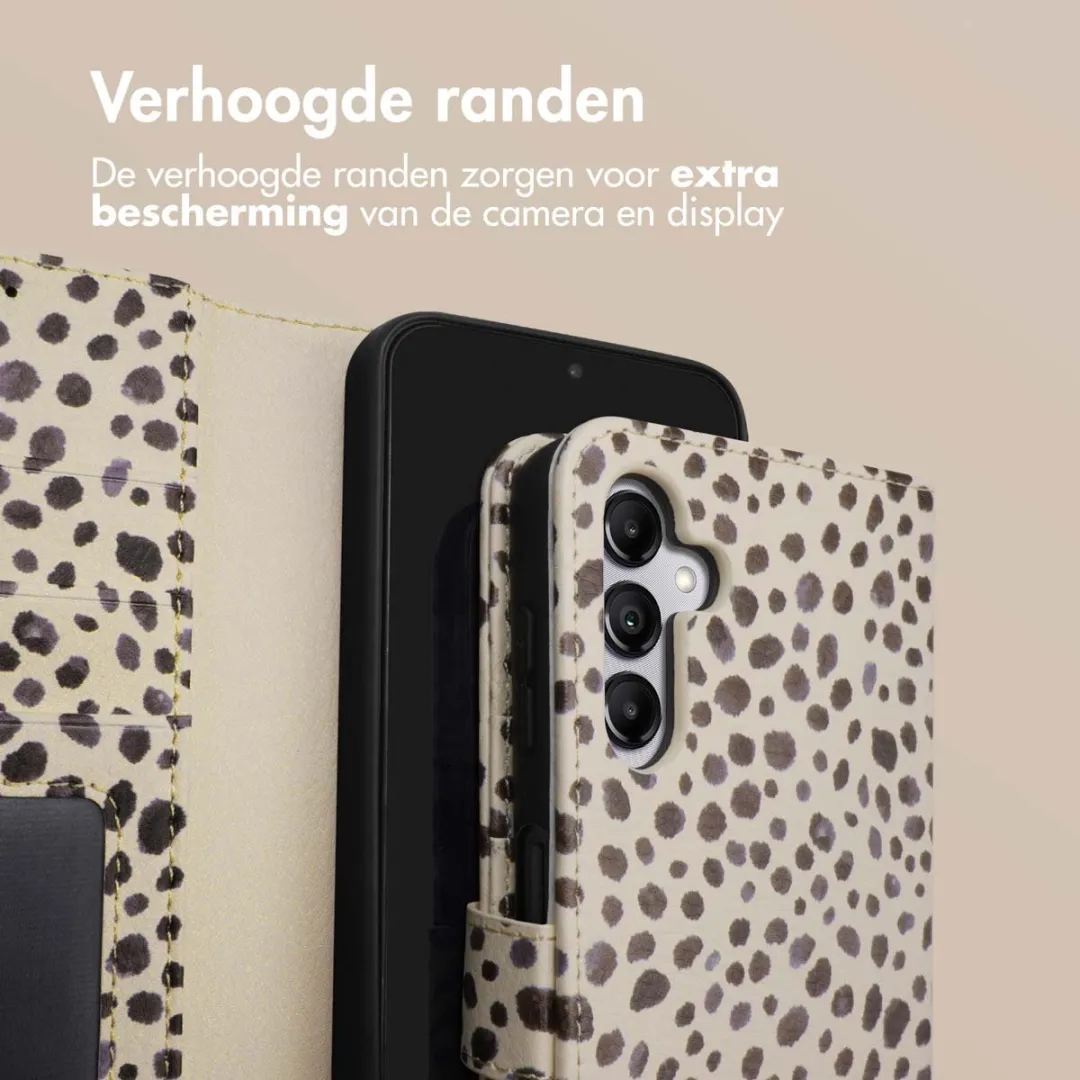 Imoshion Samsung Galaxy A14 Hoesje - Black And White Dots - 3 Pasjes - afbeelding 6 van 6