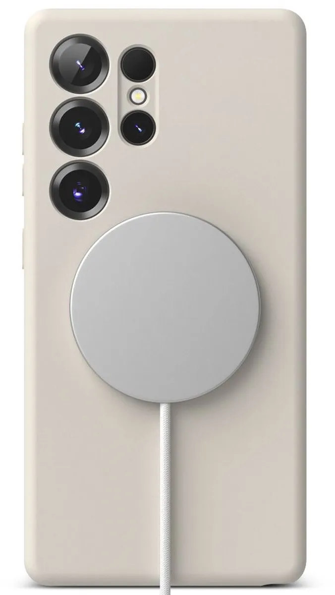 Ringke Magnetisch Siliconen Hoesje OnePlus 9/10 Pro Galaxy S25 Ultra - 1 Pasje - Transparent